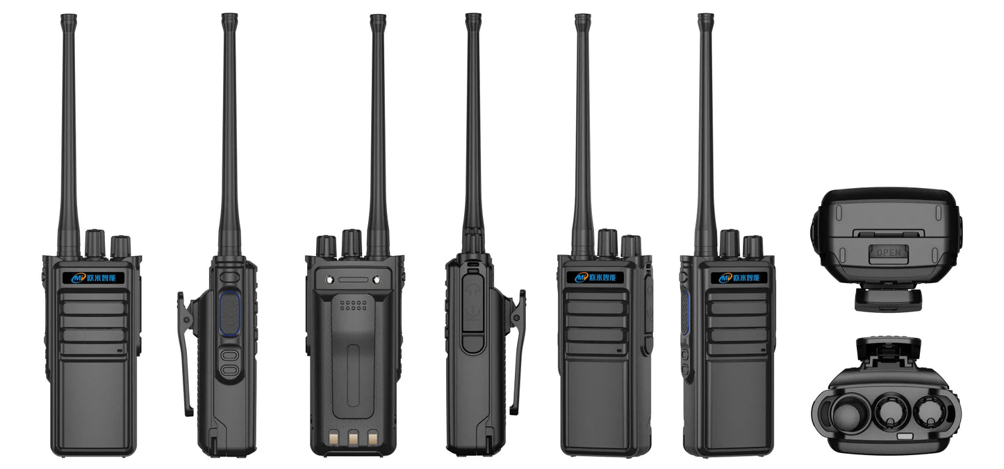 OMIZN TP50 Walkie-talkie simulado, canal ajustable, batería de gran capacidad de 7800 mAh.