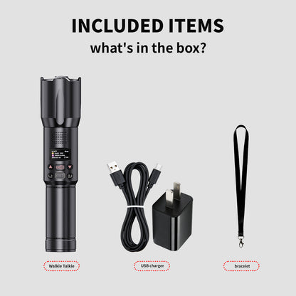 OMIZN S800 5000KM Professional Flashlight Style Two Way Radio with Power Bank Function, Long Range Walkie Talkie