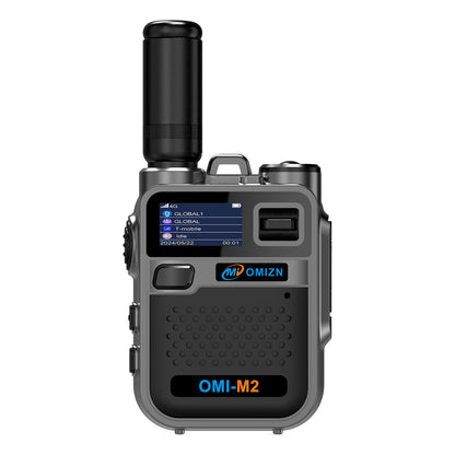 OMIZN M5 Global Walkie Talkie Unlimited Range, 4G LTE PoC Two Way Radio with AES256 Encryption Flashlight for Outdoor